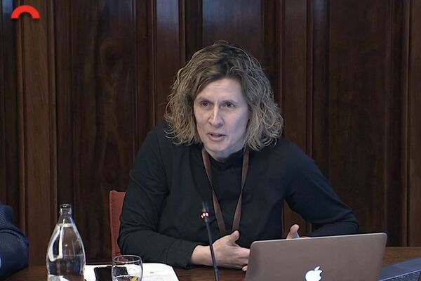 Elena Gil Batlle, vocal del COIGI i el CCIIC en el Parlament de Catalunya