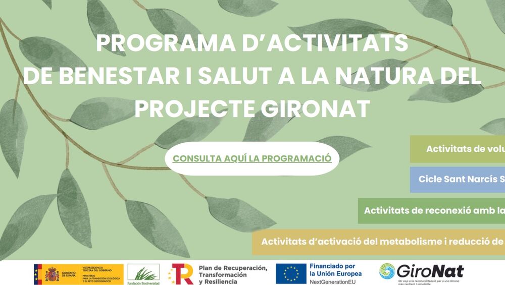 Programa d’activitats de Benestar i Salut a la Natura del projecte GiroNat